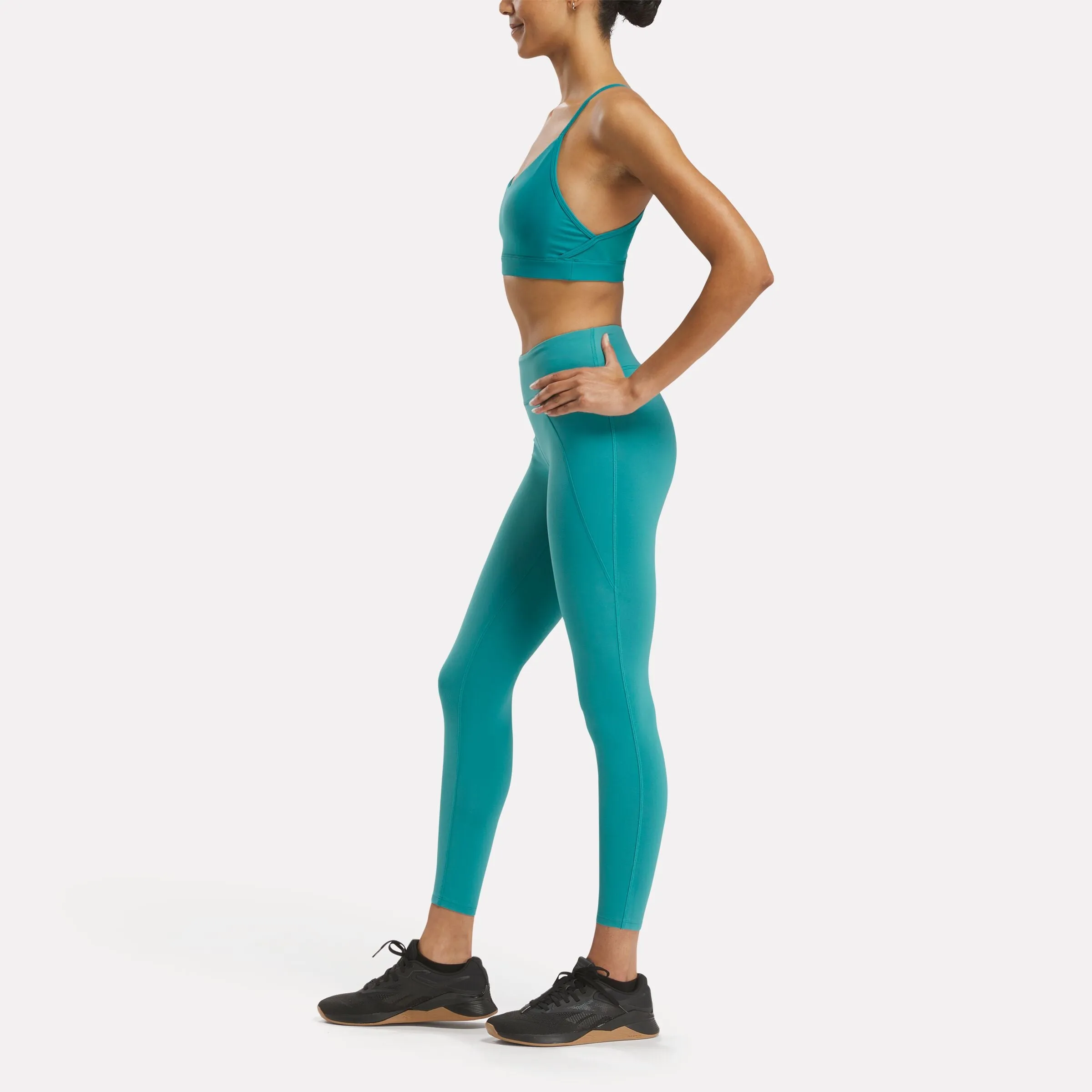 Lux Strappy Sports Bra Team Teal
