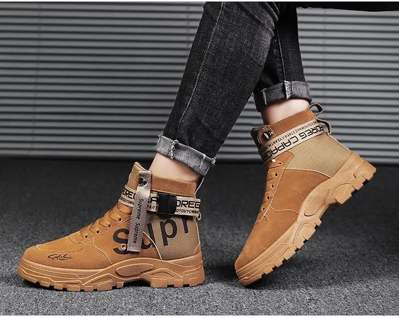 Men's Fashionable Sports Shoes, high top Walking Shoes, Outdoor Casual Sports Shoes, Men's Sports Ankle Sports Boots