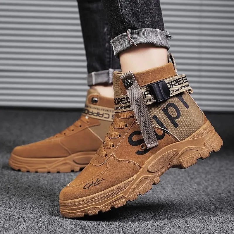 Men's Fashionable Sports Shoes, high top Walking Shoes, Outdoor Casual Sports Shoes, Men's Sports Ankle Sports Boots