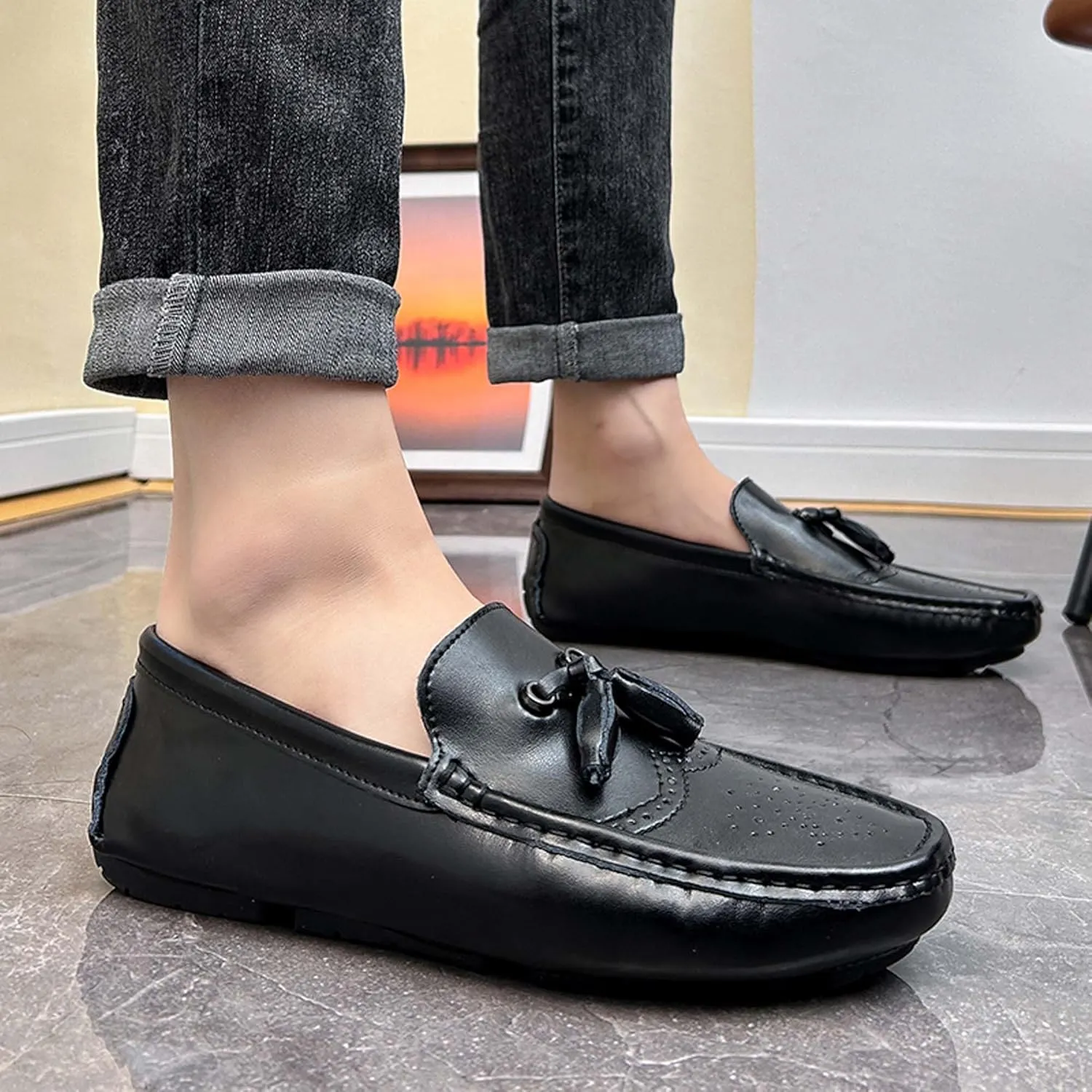 Men's Loafers Classic Retro Casual Driving Shoes Fashion Slip On Casual Shoes-Large Men's Shoes-5-14 US Size