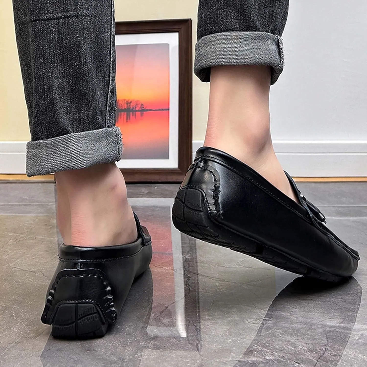 Men's Loafers Classic Retro Casual Driving Shoes Fashion Slip On Casual Shoes-Large Men's Shoes-5-14 US Size