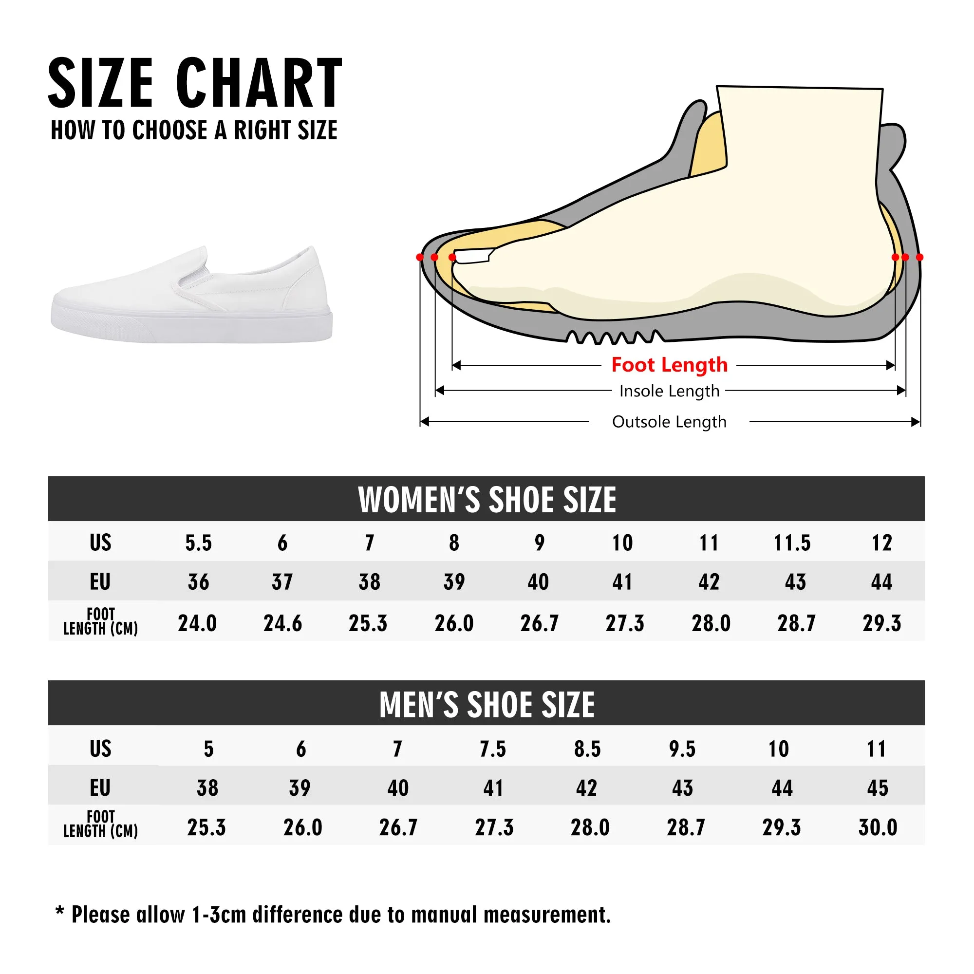Mens New Style Skate Slip On Shoes