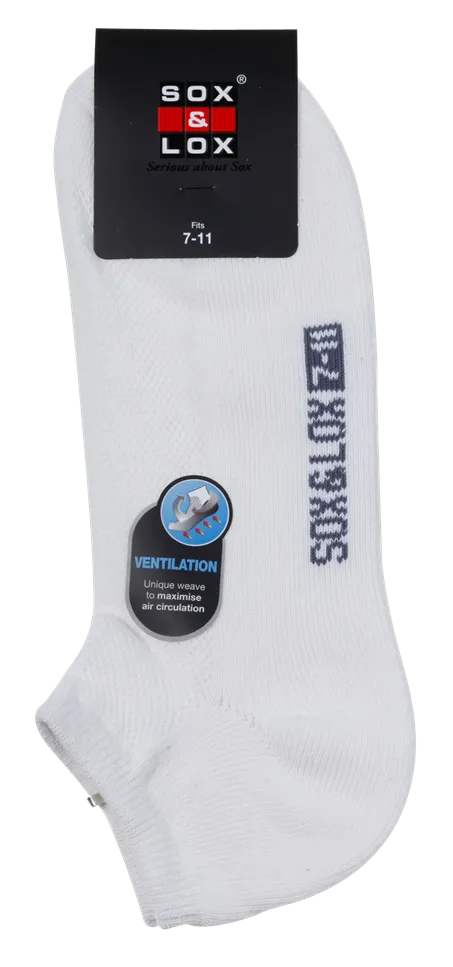 Men's Sports Cushioned Low Cut [Ventilation Panel]