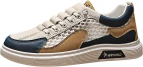 Men's Summer Breathable Mesh Casual Shoes Fashion Hollow Soft Soled Sneakers Mens Driving Shoes Casual Men Shoes Men Shoes