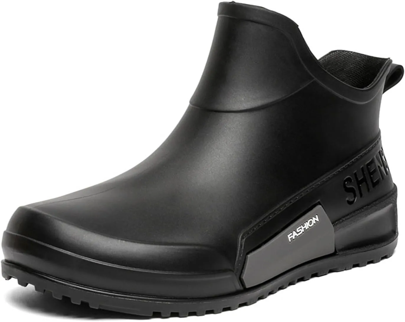 Mid Calf Rain Boots Women Mens Grounded Footwear Booties for Woman Slip On Barefoot Shoes Women's Ankle Rain Boots Rubber Fishing Deck Womens Boots Fall 2024