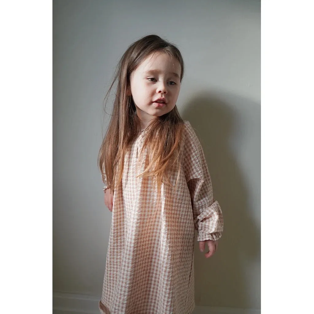 Nightingale Gown - Macchiato Check