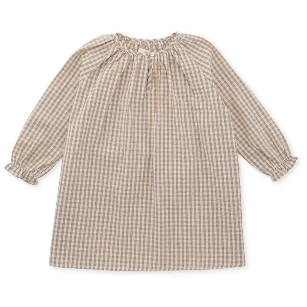 Nightingale Gown - Macchiato Check