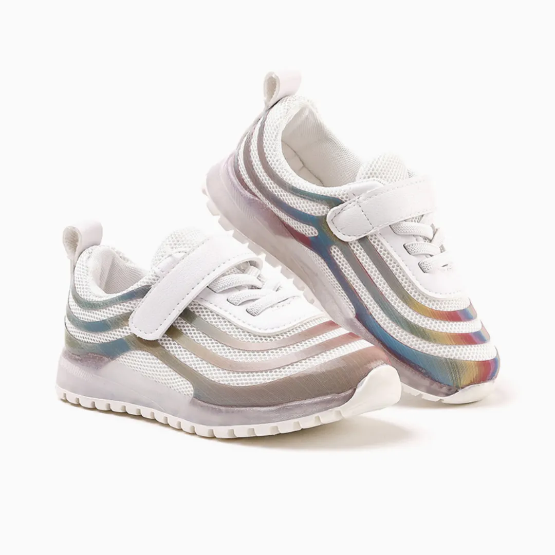 Ozkiz White "Hologram" LED Sneakers (Size 140-180)