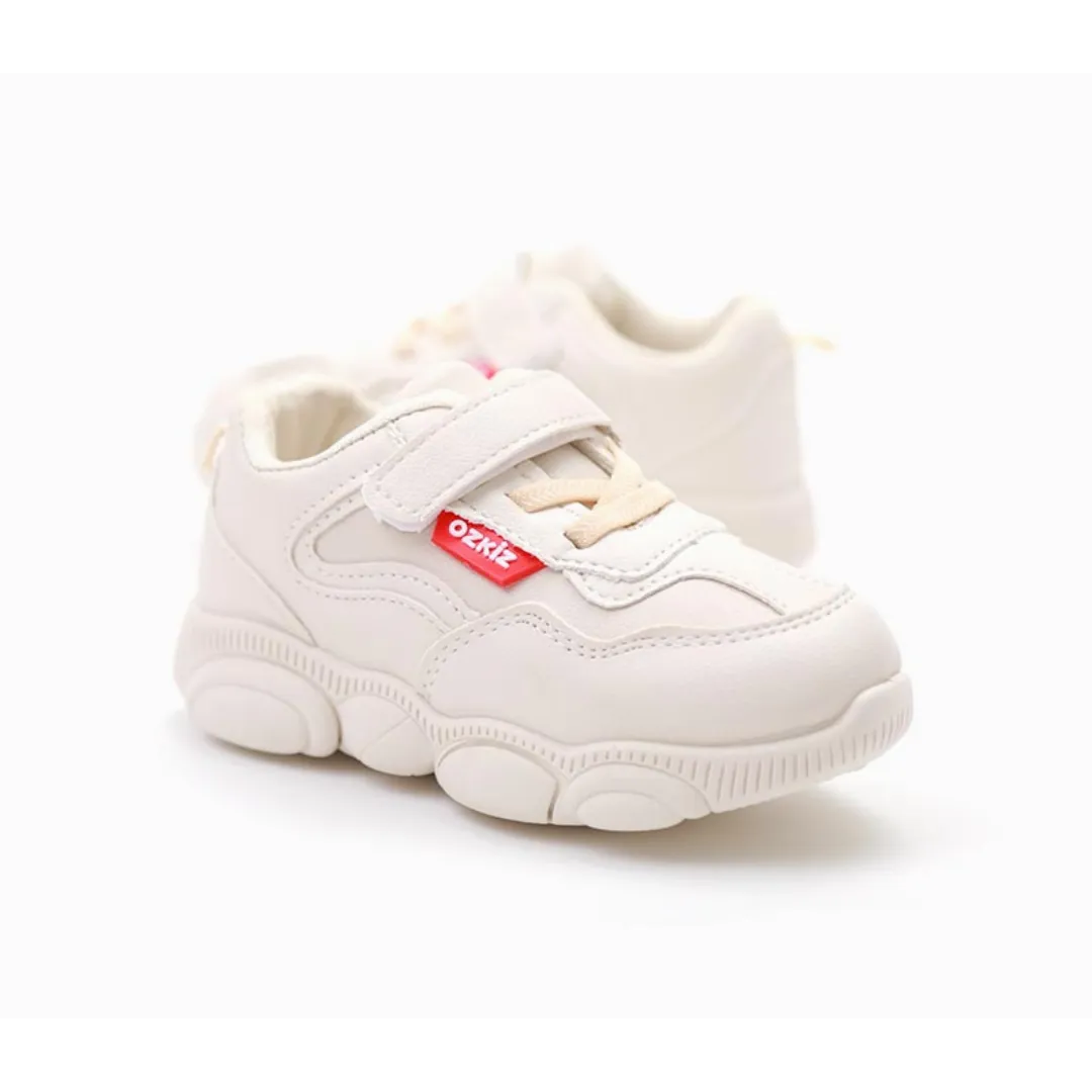 Ozkiz White "Moodi Woodi" Sneakers  (Size 160-210)
