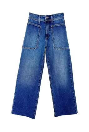 SAMPLE - High Rise Sailor Jeans - Dark Denim