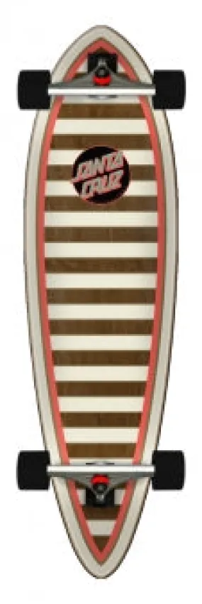SANTA CRUZ Gold Stripe Cruzer Pintail Cruiser Complete