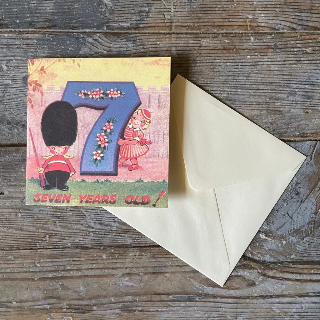 Seventh Birthday - Birthday Card
