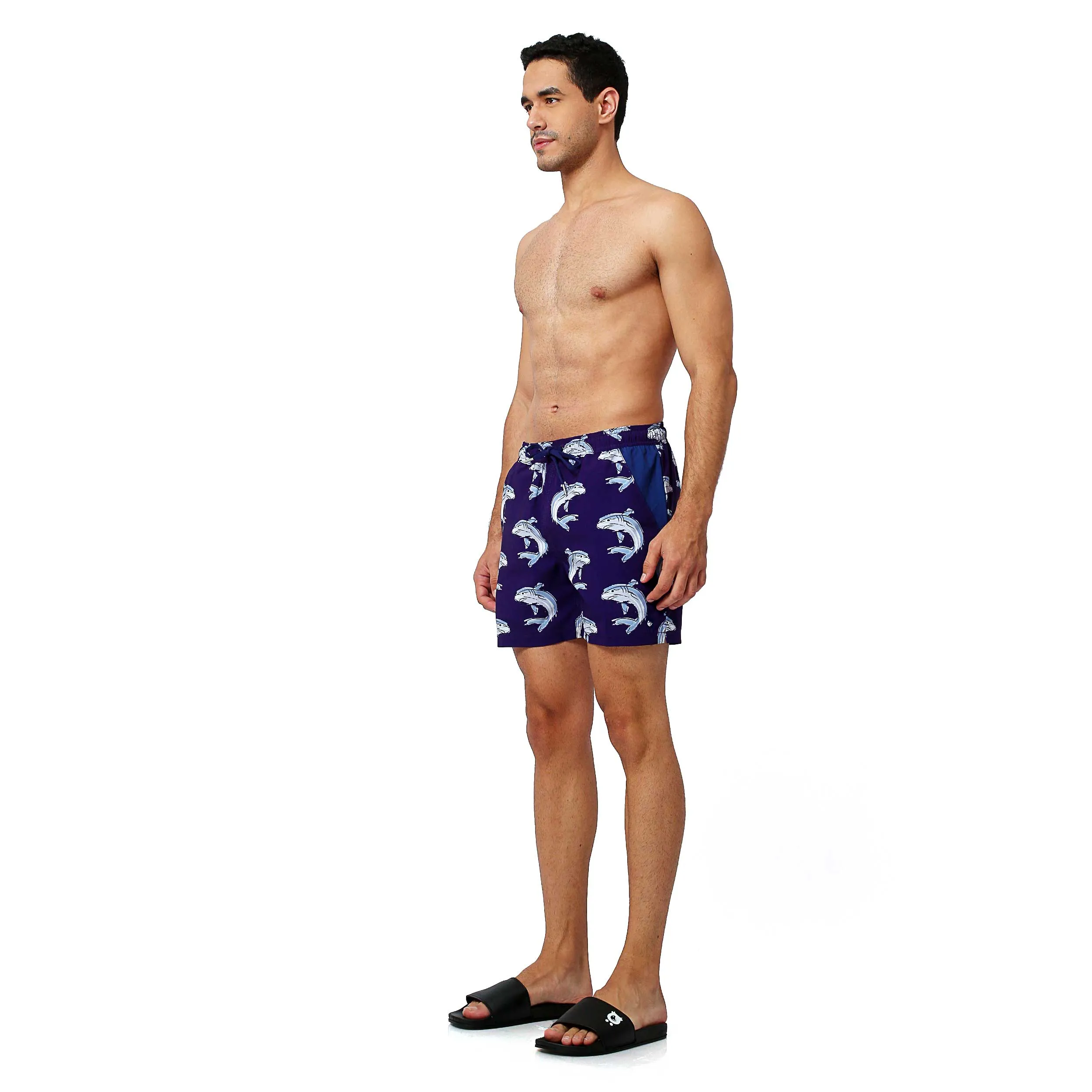 Sharks - Swim Shorts with Waterproof Pocket