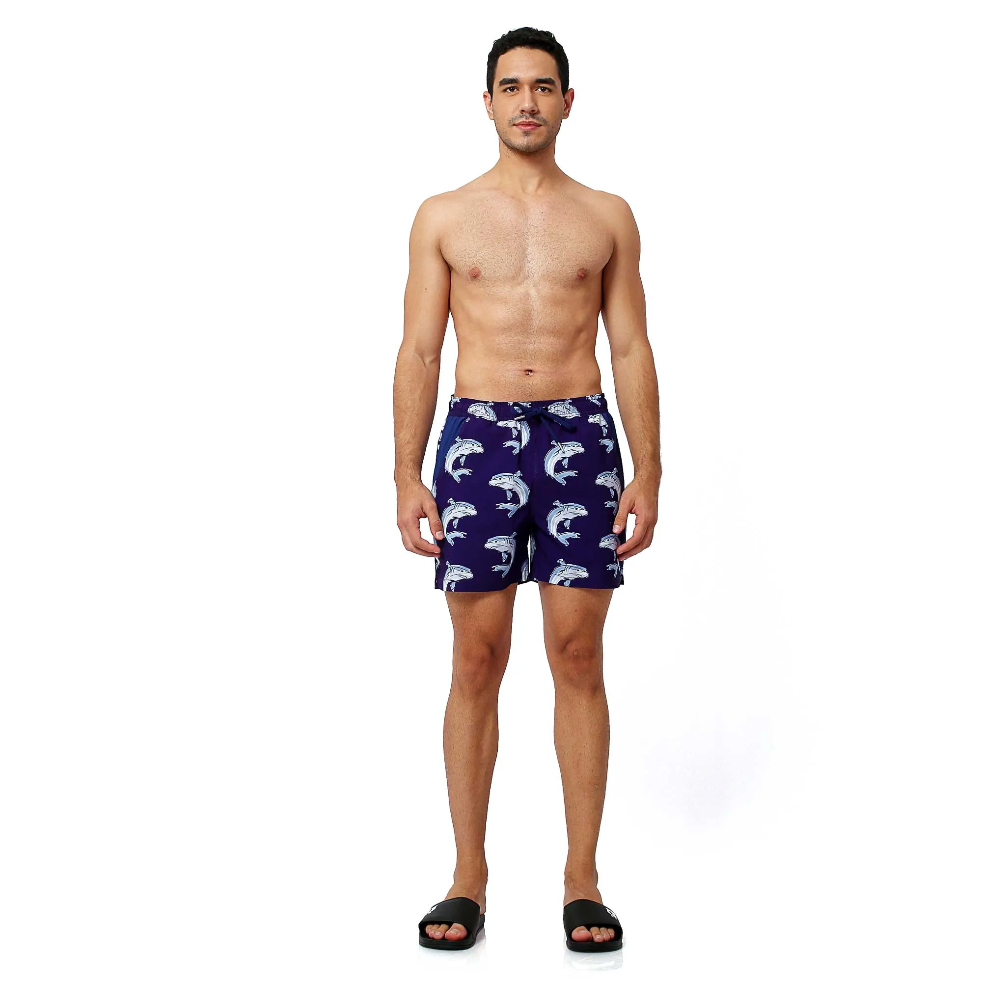 Sharks - Swim Shorts with Waterproof Pocket
