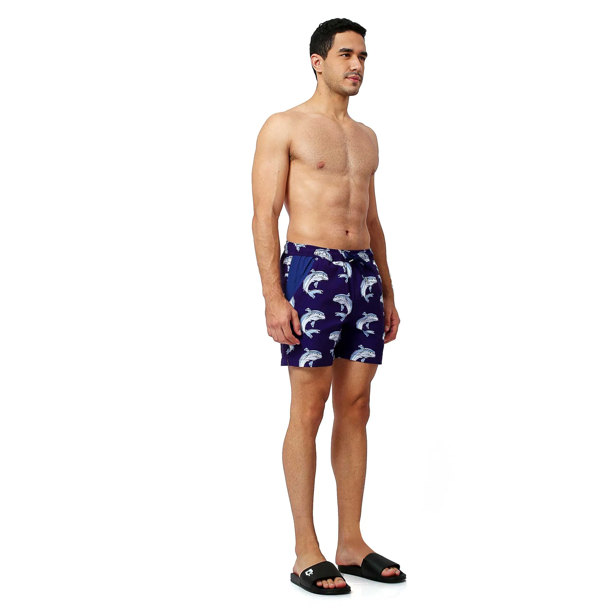 Sharks - Swim Shorts with Waterproof Pocket