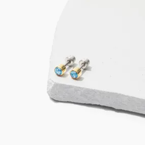 Siella Screw Back Stud Earrings