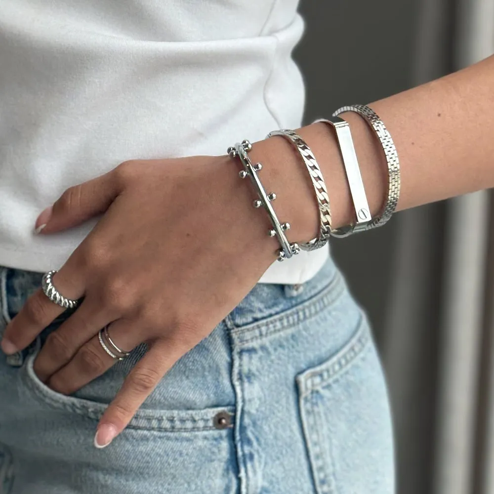SILVER LE BULLES CUFF