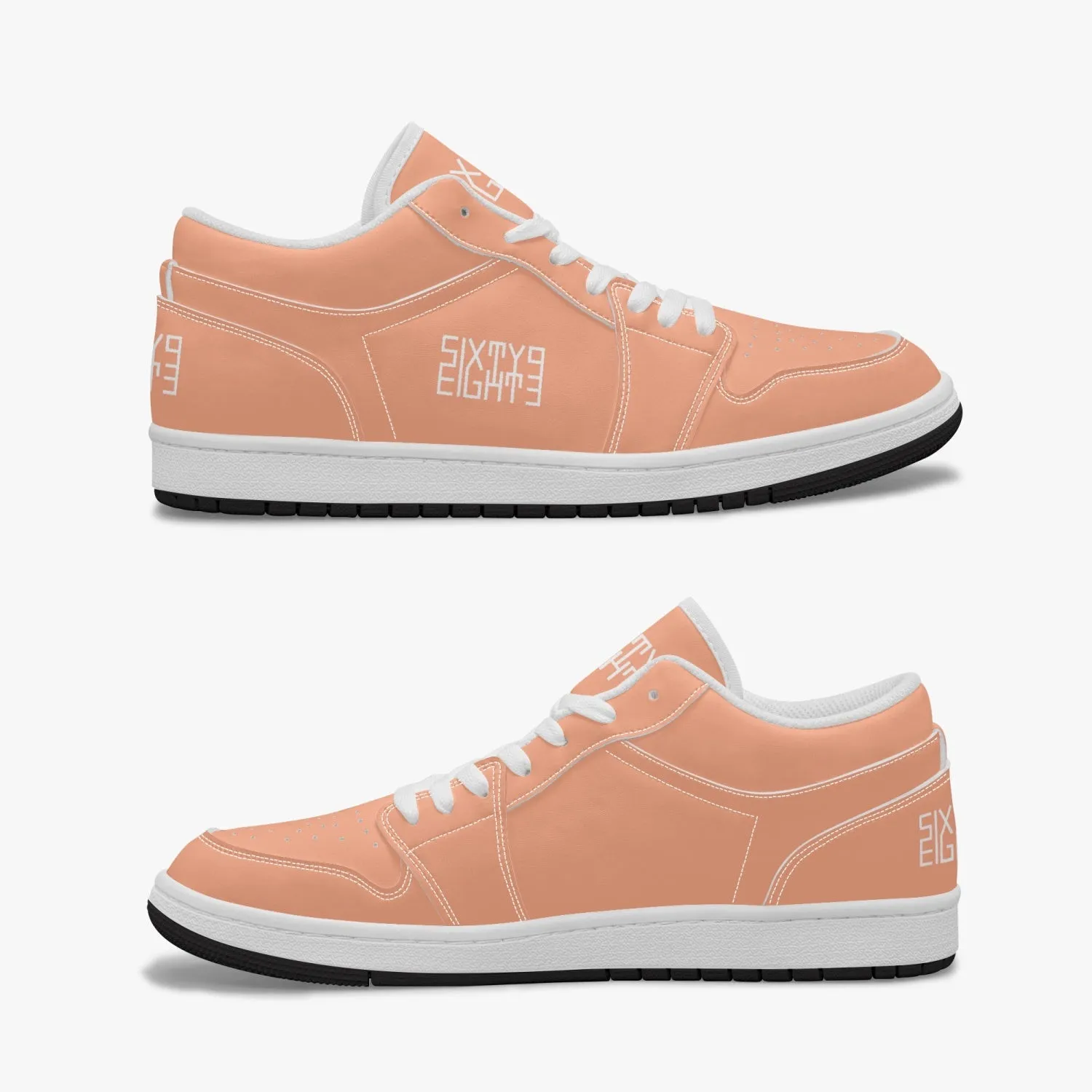 Sixty Eight 93 Logo White Peach SENTLT1 Shoes