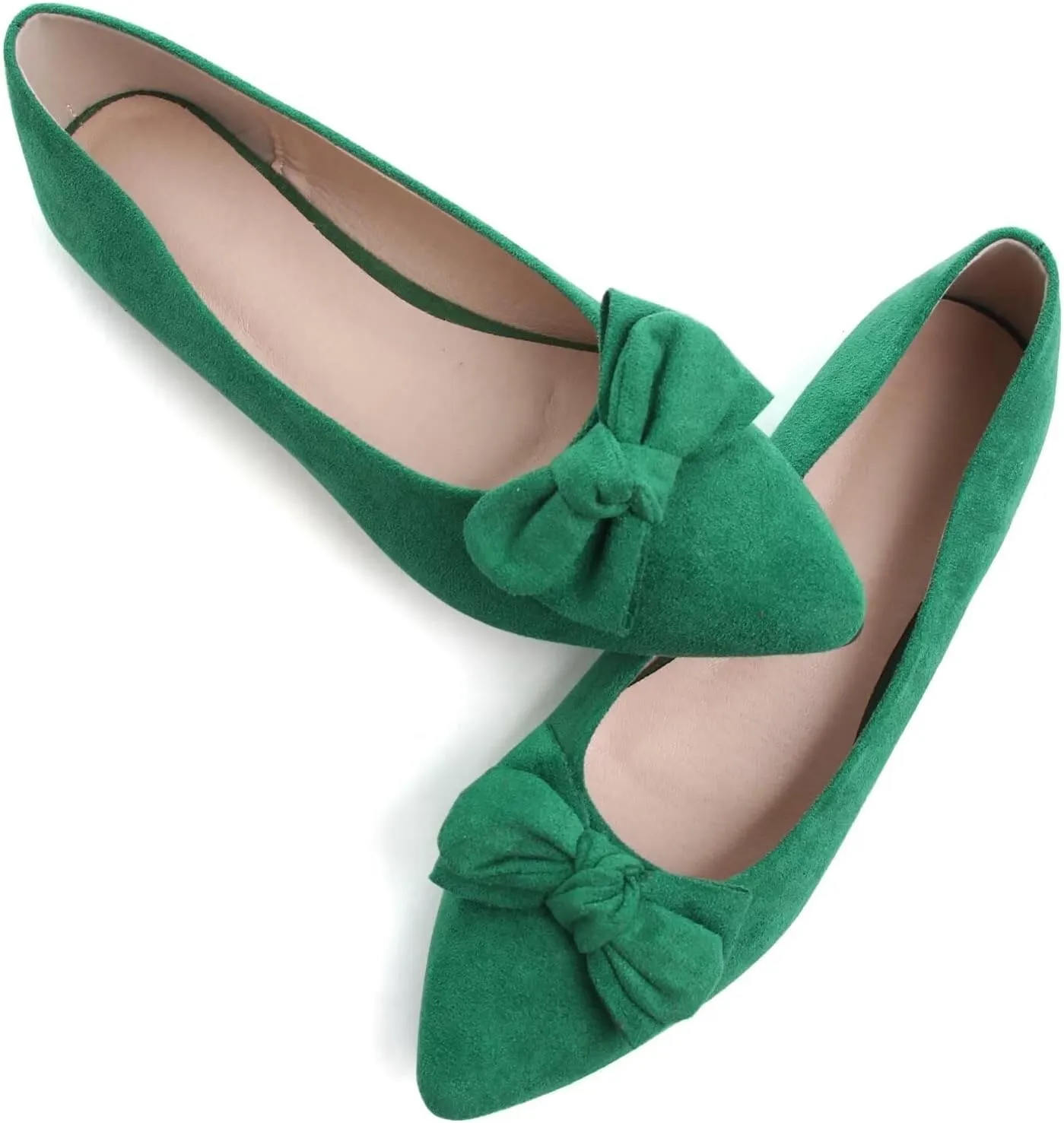 Stunner Womens Flats Fashion Pointed Toe Bowknot Dress Flats Casual Flats Comfortable Slip On Ballet Flats
