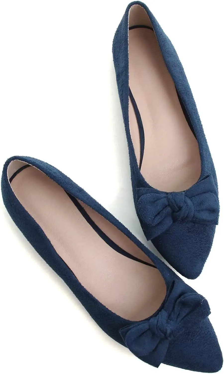 Stunner Womens Flats Fashion Pointed Toe Bowknot Dress Flats Casual Flats Comfortable Slip On Ballet Flats