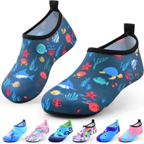 Sunnywoo Water Shoes for Kids Girls BoysToddler Kids Swim Water Shoes Quick Dry Non-Slip Water Skin Barefoot Sports Shoes Aqua Socks for Beach Outdoor Sports