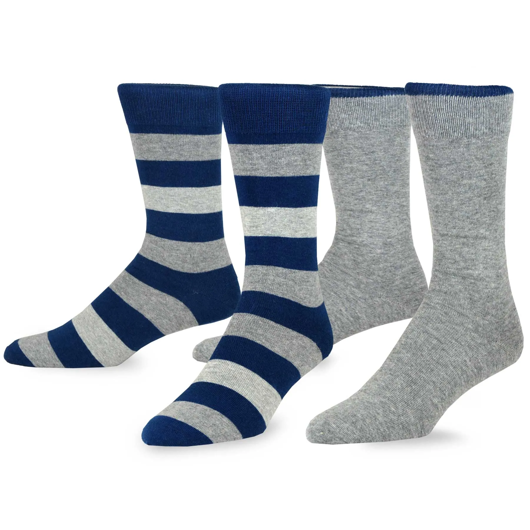 TeeHee Socks Men's Casual Cotton Crew Dark Argyle 6-Pack (50402)