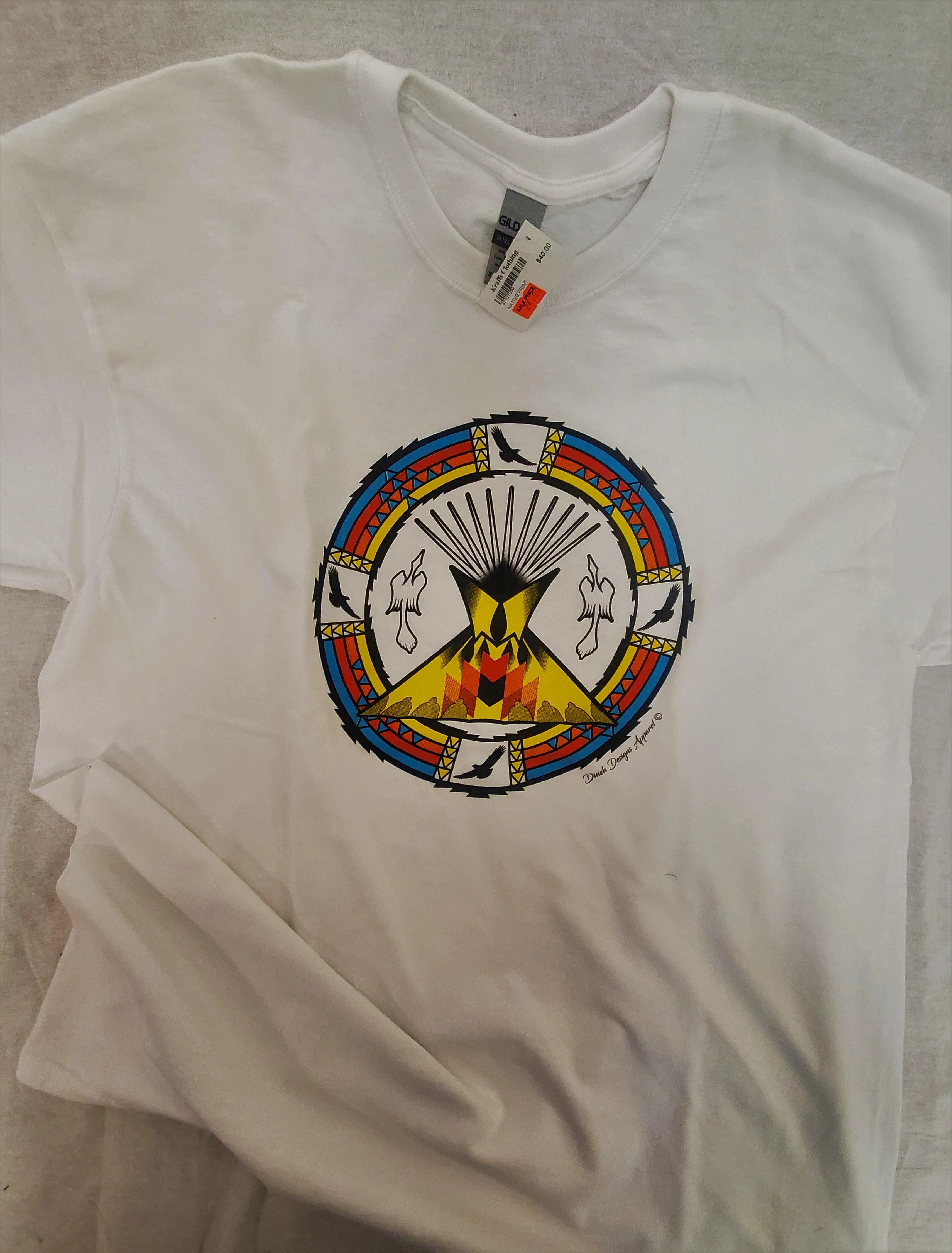 Tepee Rainbow Tee, White