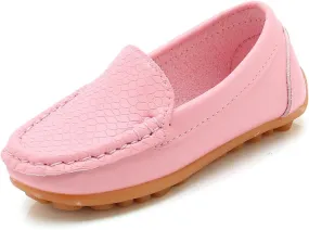 Toddler Boys Girls Loafers Soft Slip On Shoes Kids Flat Casual Boat Shoes School 𝗠occasin Walking Shoes