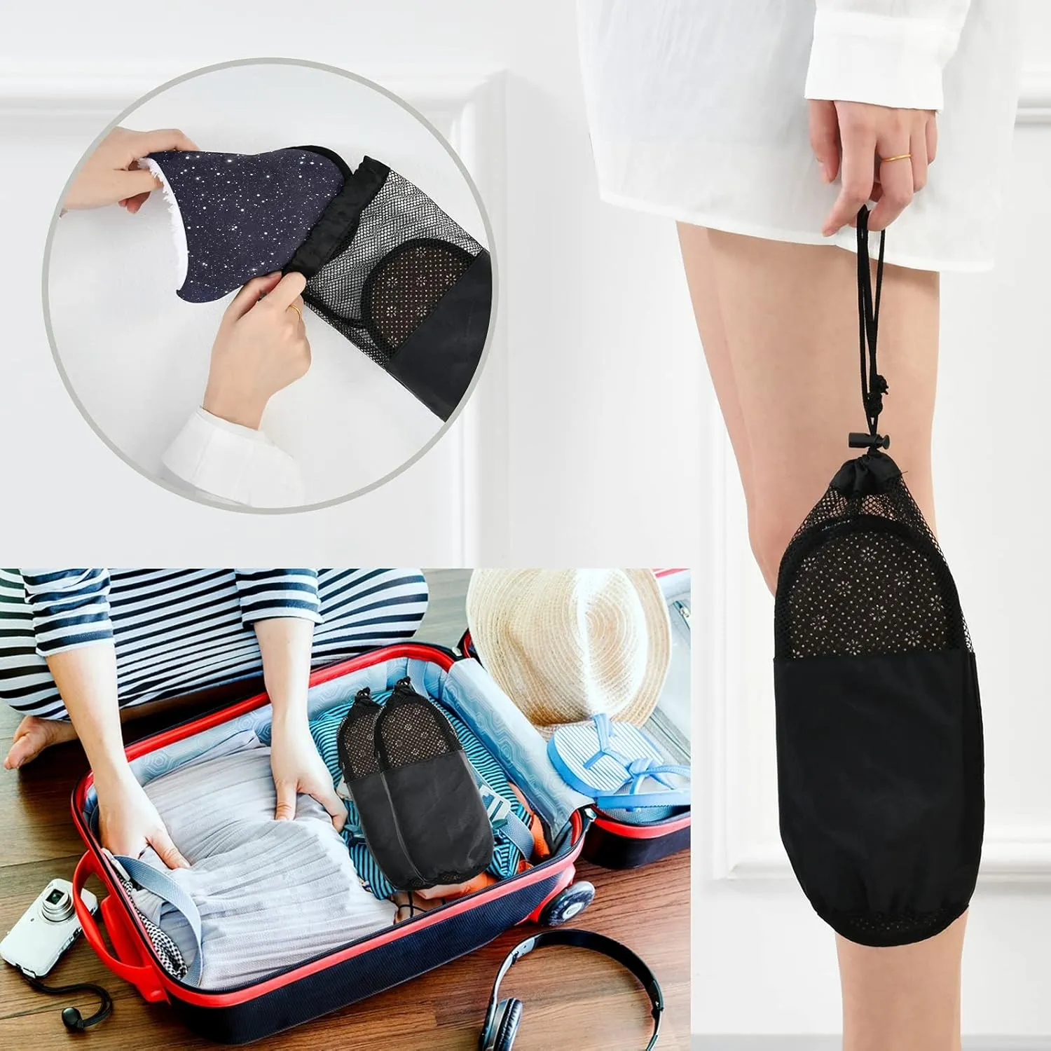 Unisex Fuzzy Feet Plush Slippers Anti-Slip Warm House Shoes M/L