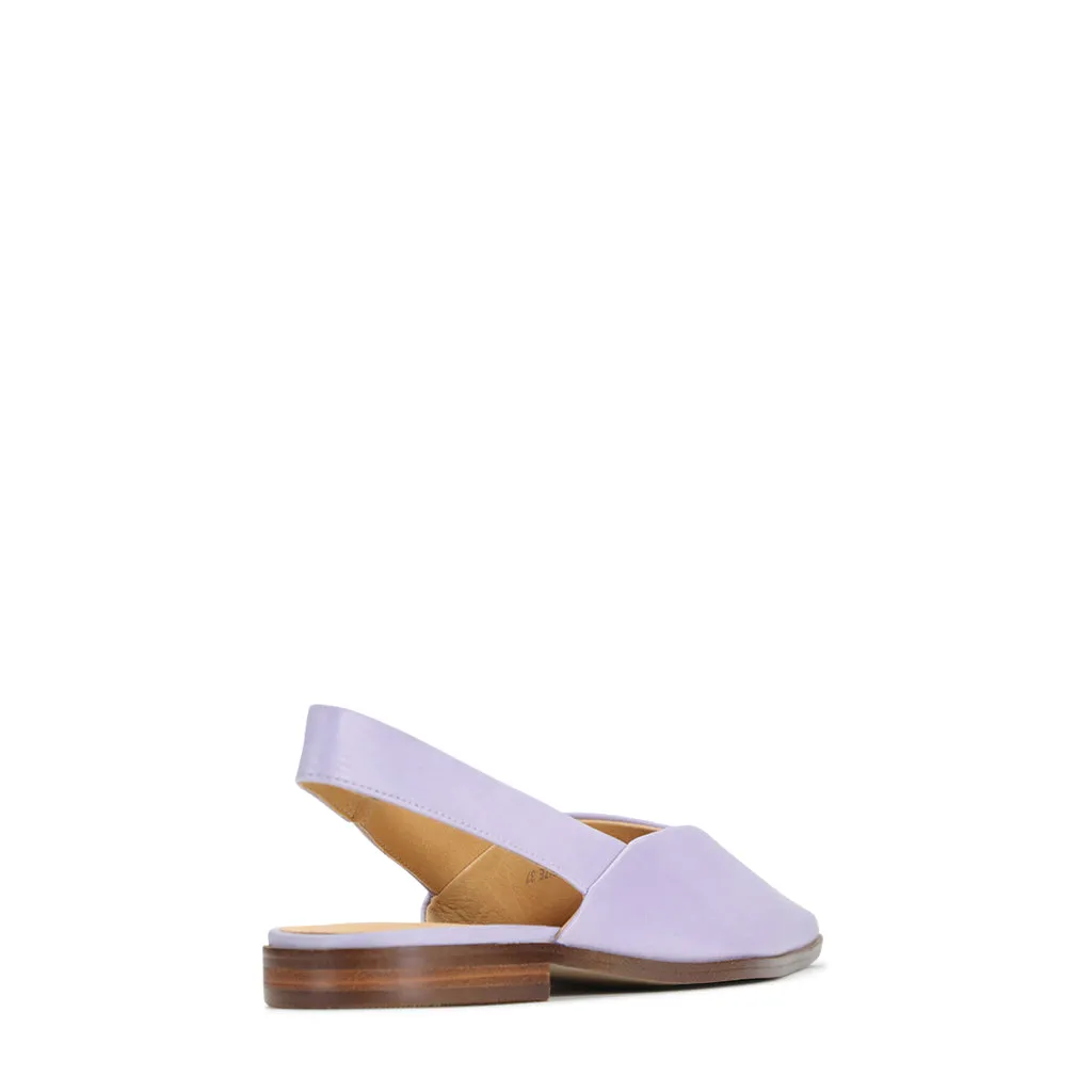 Vine Flat leather Sling Back