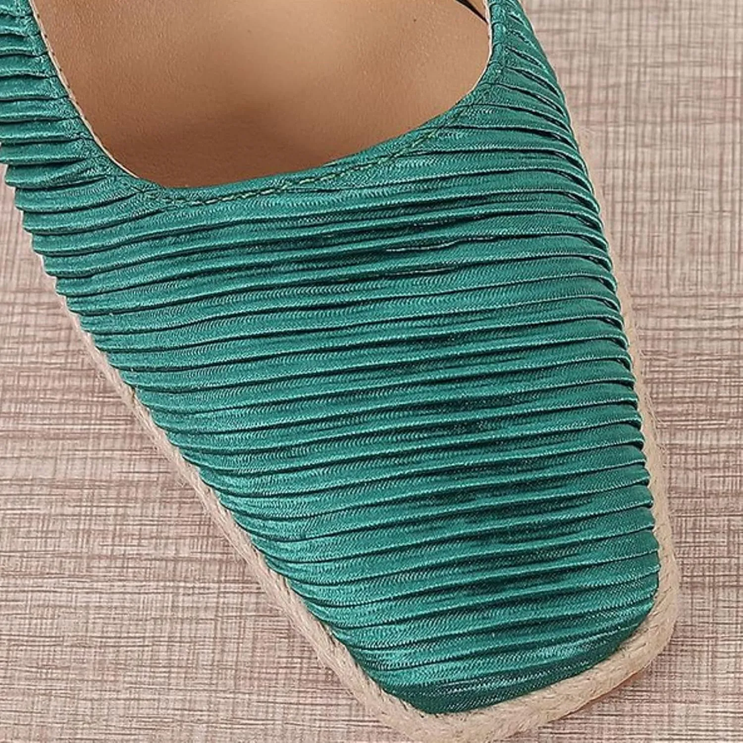 Wedge Sandals for Women 2024 Summer New Cap Toe Wedge Sandals Women Elegant Espadrilles High Heels Straw Fisherman Shoes