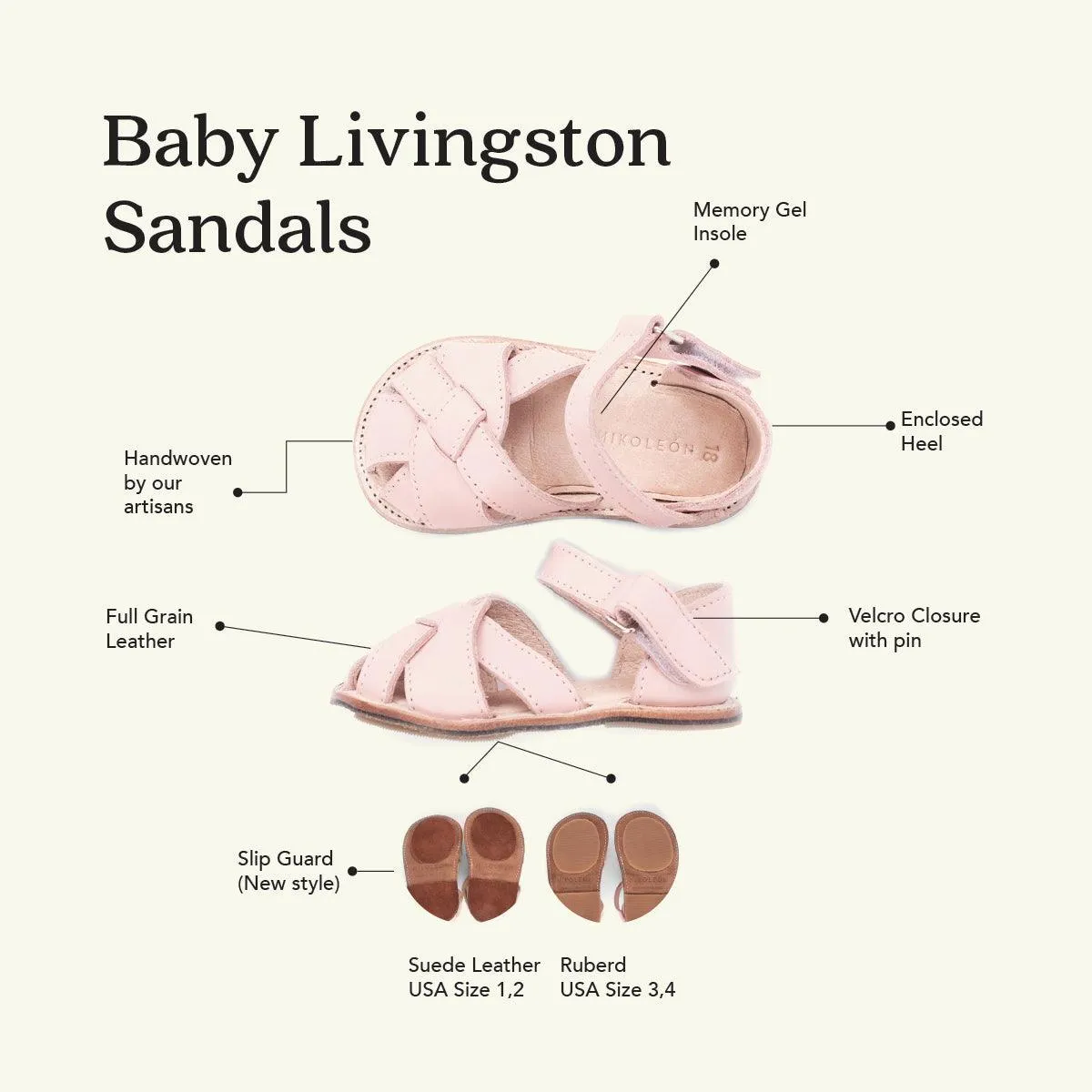 WMK221066 - Baby Livingston Sandals Blush