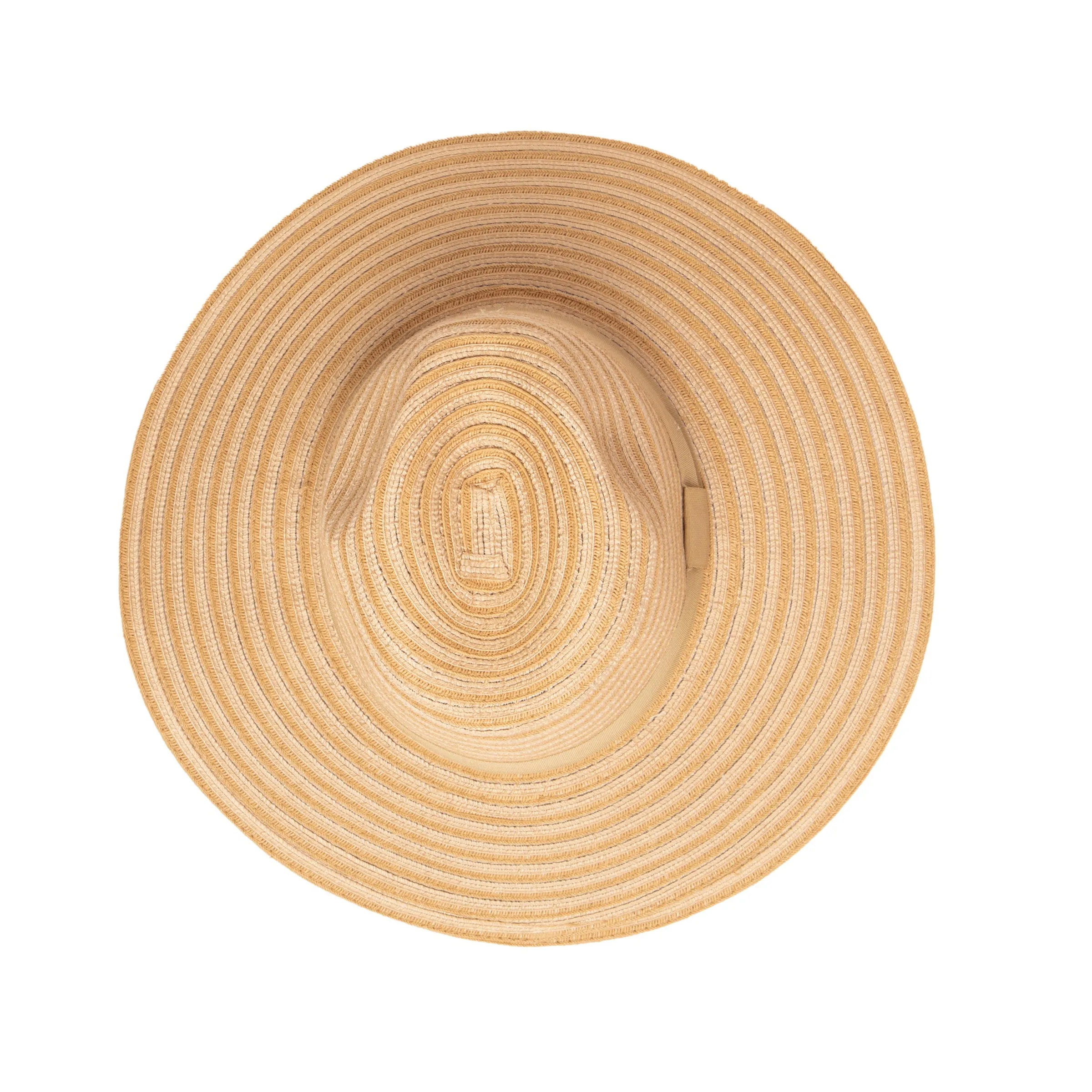 Women's Mixed Braid Pinched Knot Trim Fedora