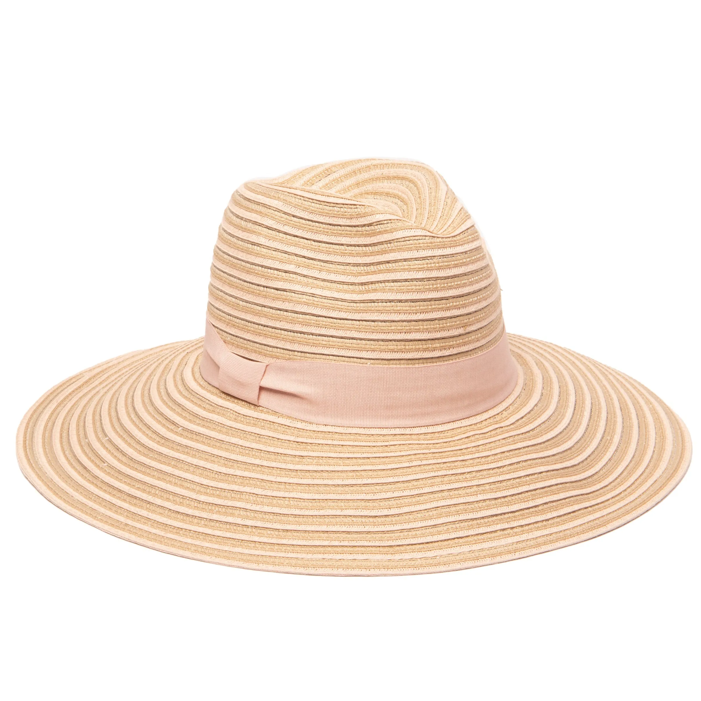 Women's Mixed Braid Pinched Knot Trim Fedora