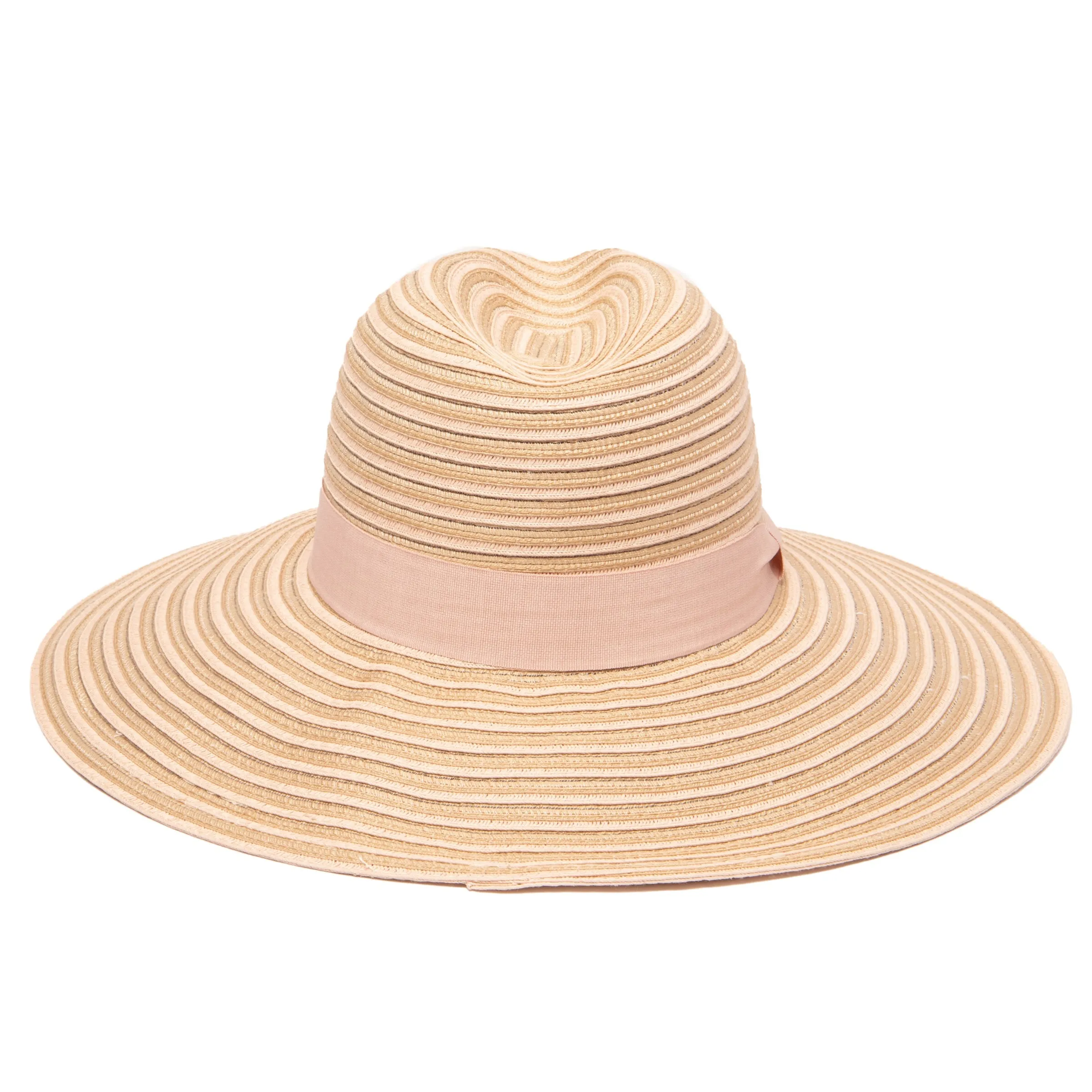 Women's Mixed Braid Pinched Knot Trim Fedora