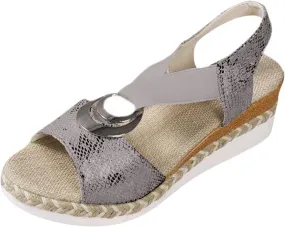 Womens Orthopedic Wedge Sandals Arch Support Trendy Y2K 2025 Solid Spring Buckle Cute Peep Toe Thick Sole for Summer Beach Dress Comfortable Fashion Casual Fish Mouth Open Toe Hollow Roman Outdoor