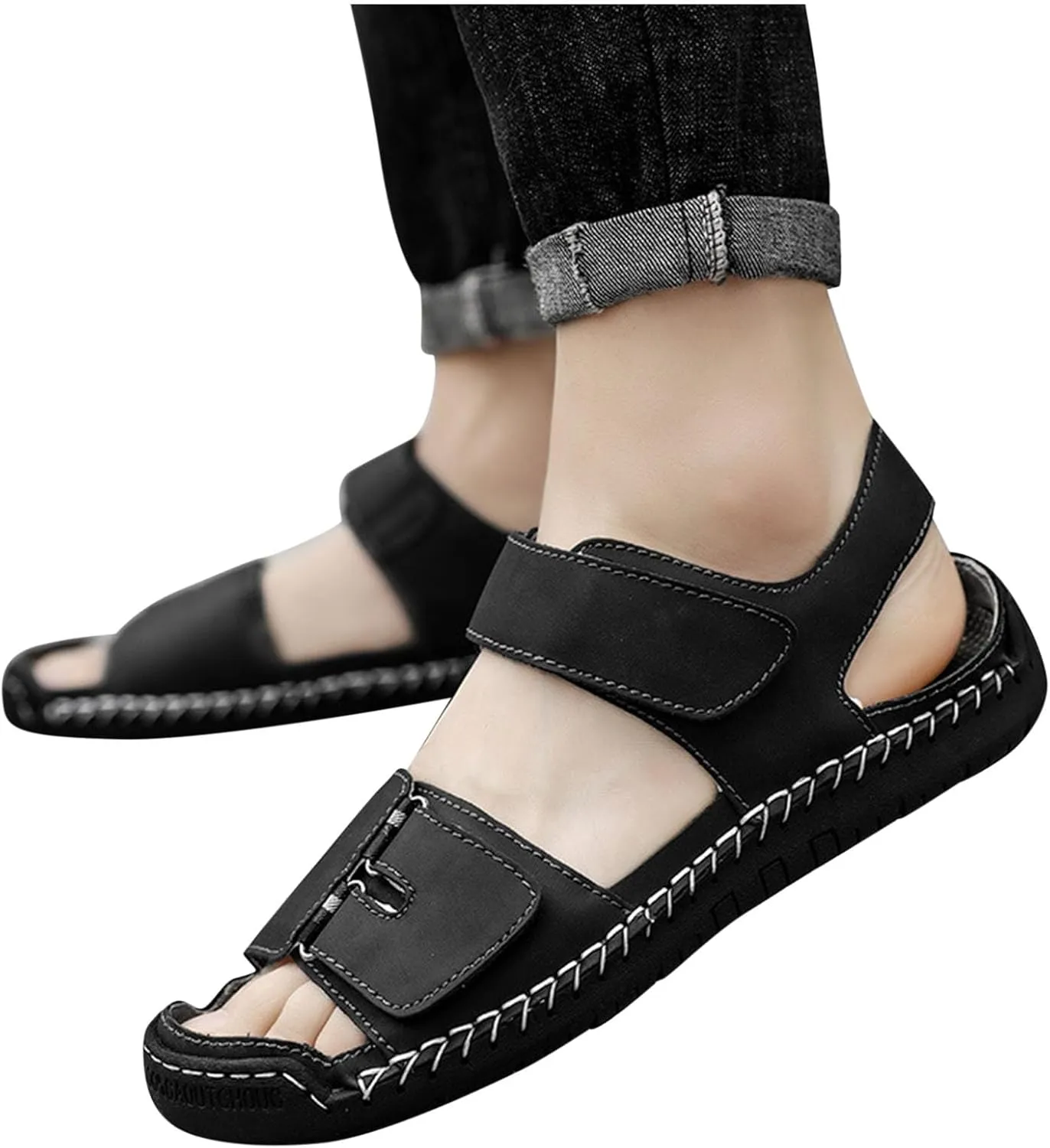Womens Rhinestone Sandals Dressy Summer Strappy Sandals Comfortable Ankle Strap Flats Bohemian Flat Beach Shoes 2025