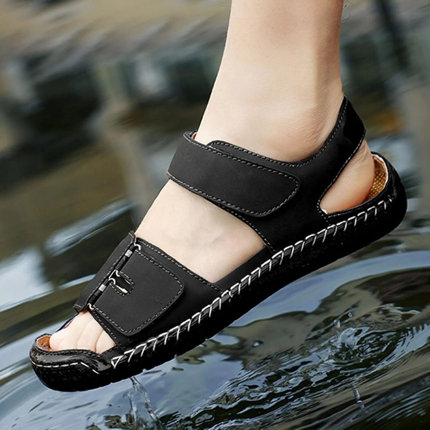 Womens Rhinestone Sandals Dressy Summer Strappy Sandals Comfortable Ankle Strap Flats Bohemian Flat Beach Shoes 2025