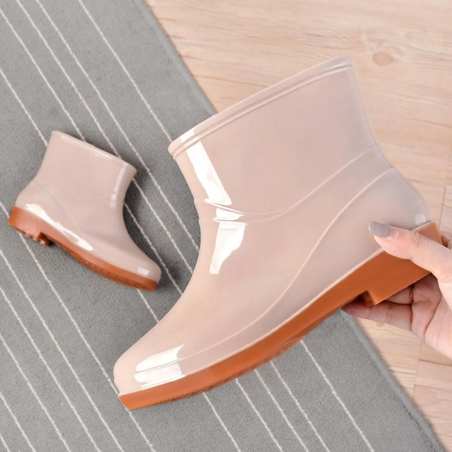 Womens Rubber Boots Womens Rain Boots Outdoor for Boating Fishing Gardening Farming Comfortable Rain Shoes