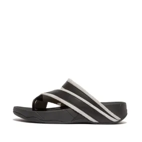 รองเท้าแตะแบบหูหนีบ ผู้ชาย รุ่น SLING MEN'S WEBBING/LEATHER TOE-POST SANDALS